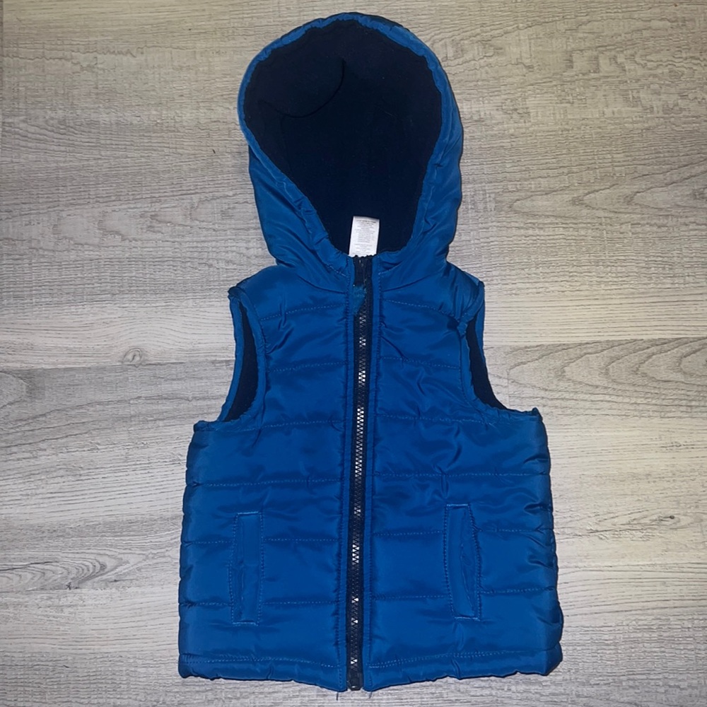 Little me Blue vest 24mo